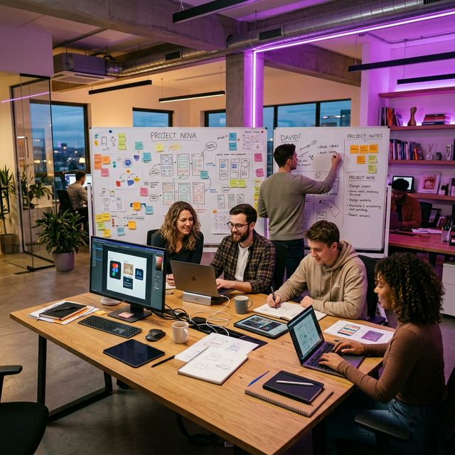 Nuestro equipo colaborando